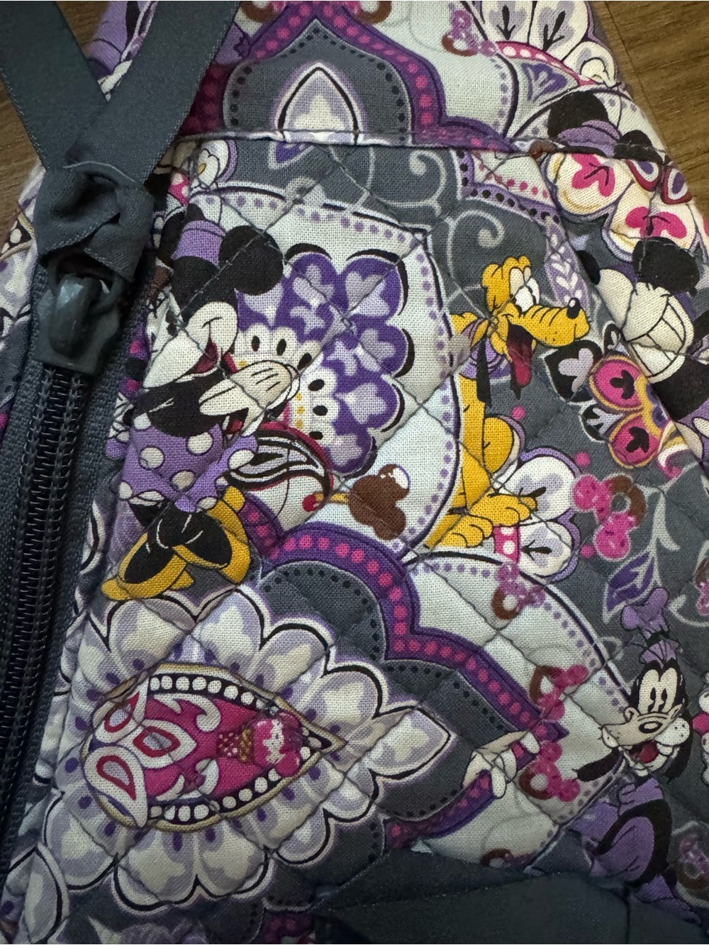 Vera Bradley Quilted Disney Paisley Sling backpack - Picture 3 of 4